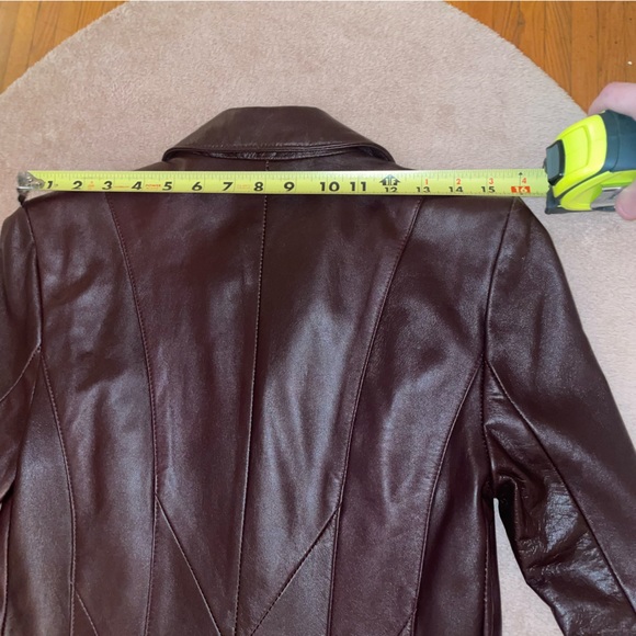 Gabriel Collection Genuine Leather Purple-Brown Jacket. Thinsulated Lining. - Picture 5 of 13